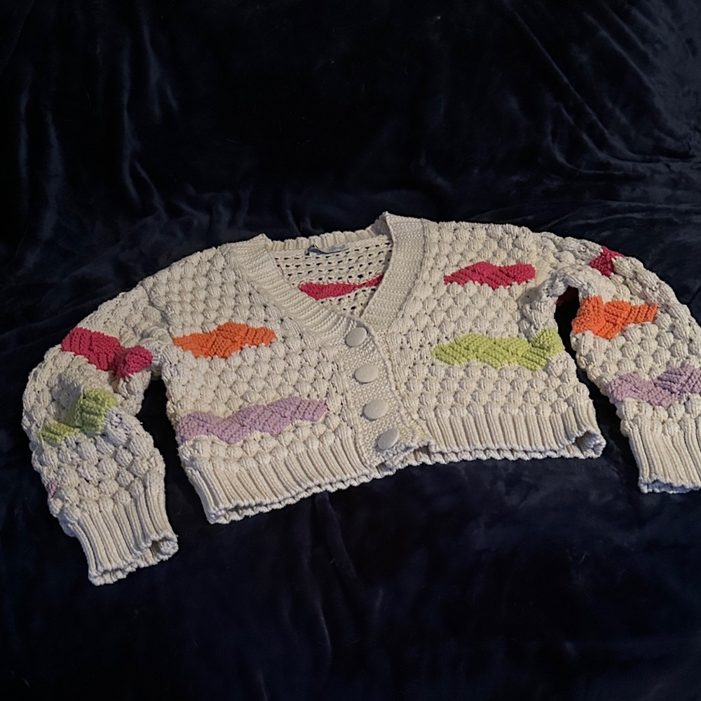 Zara Multicolor Knit Women's Cardigan